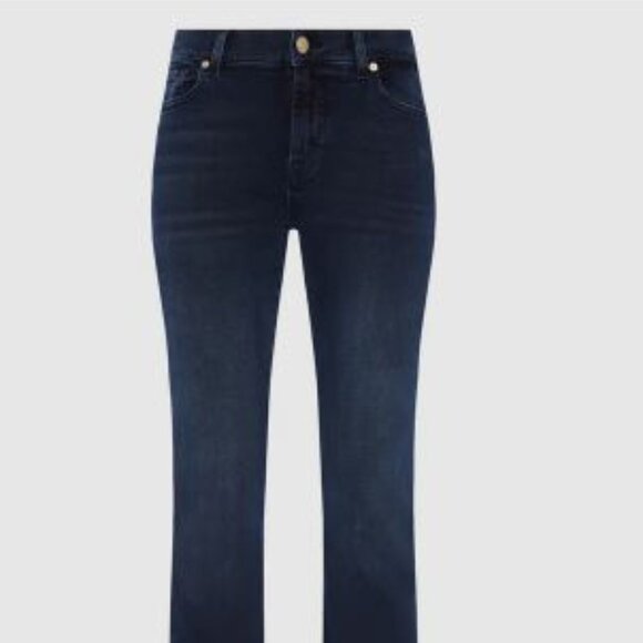 7 For All Mankind – Slim Illusion Bootcut Jeans – Sz 30 – Broadway – Long Inseam - Picture 14 of 15